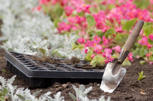 Clean patio and weed-free garden path during garden maintenance in Selsdon