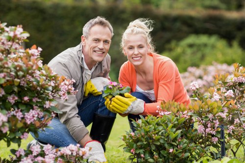 Site inspection and hazard checks before garden work begins